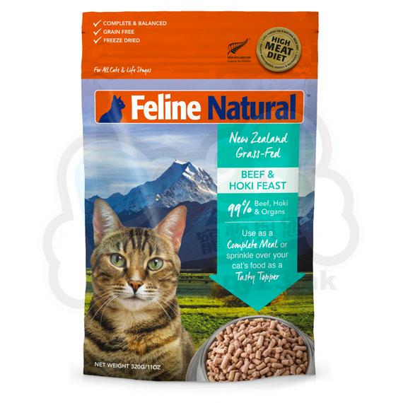 F9 Feline Natural Beef Hoki Feast 牛肉 藍尖尾鱈魚盛宴冷凍脫水貓糧 320g