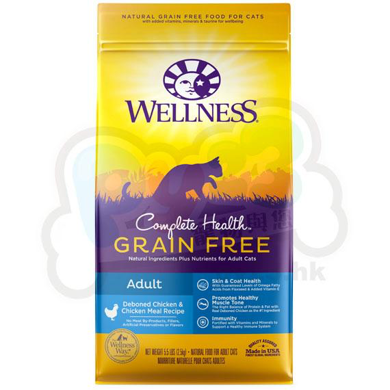 Wellness Complete Health 成貓 雞肉無穀物配方貓糧11 LB