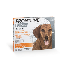 Frontline Plus 加強版 小型犬 殺蝨除牛蜱滴頸藥水3支裝(橙)