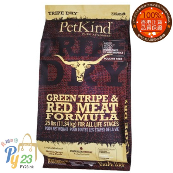 PET KIND 紅肉 無穀物配方狗糧 25 LB