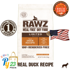 RAWZ LIMITED RECIPE 單一蛋白 全犬 鴨肉狗糧 3 LB