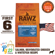 RAWZ 全犬  雞肉 三文魚 白肉魚配方脫水狗糧 20 LB