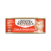 COUNTRY NATURALS 吞拿魚走地雞肉泥配方貓罐頭  2.8oz(細)(主) Tuna Chicken