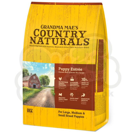 COUNTRY NATURALS 幼犬 雞肉配方狗糧 12 LB