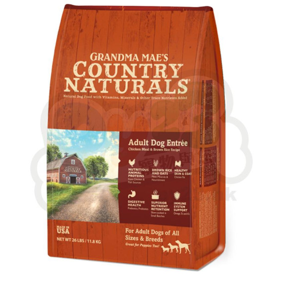 COUNTRY NATURALS 成犬 鯡魚 雞肉配方狗糧4 LB