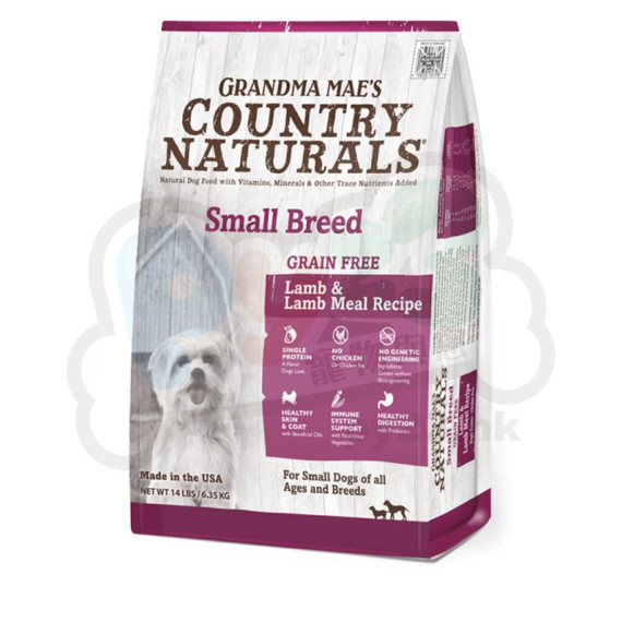 COUNTRY NATURALS 中小型犬 羊肉 防敏 精簡無穀物配方狗糧4 LB