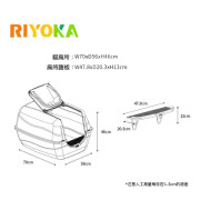 Riyoka 特大密封閉貓砂盆