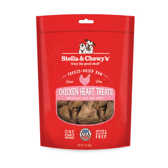 Stella & Chewy's Dog Treats 雞心 凍乾生內臟狗小食3oz(細)