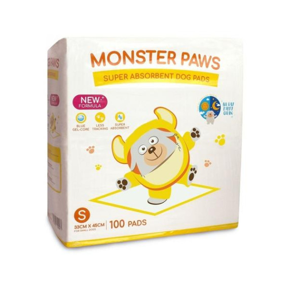 Monster Paws 吸濕啫喱特薄狗尿墊 100片 細碼 (33*45CM)