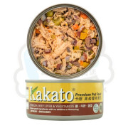 Kakato 雞肉 牛肝 蔬菜貓狗罐頭 170G(大)