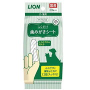 <<日本製>>LION - PETKISS 寵物貓犬潔齒布30入 - 無香型 