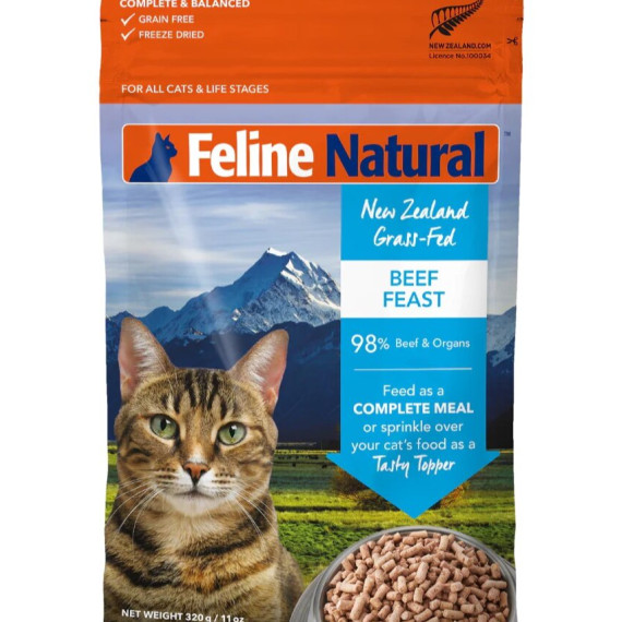 F9 Feline Natural Beef Feast 牛肉盛宴冷凍脫水貓糧 320g