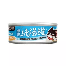 汪喵星球 無膠慢燉純湯罐 鮮甜鰹魚湯 80g