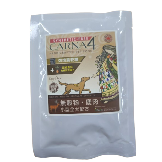 Carna4 小型全犬 鹿肉 烘焙風狗乾糧試食裝(送完即止)