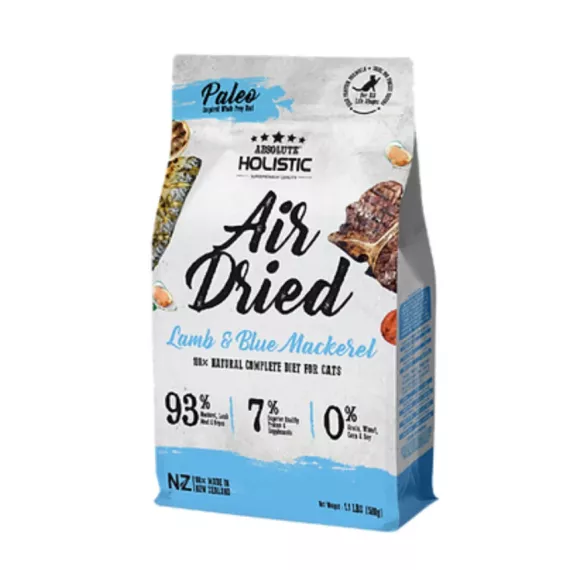 Absolute Holistic Air Dried 風乾無穀物貓糧 藍鯖魚+羊+綠貽貝500g