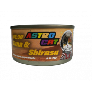 ASTRO CAT 無穀物肉絲湯罐 06:30 TUNA & SHIRASU 魩仔魚(白飯魚)+吞拿魚 70G