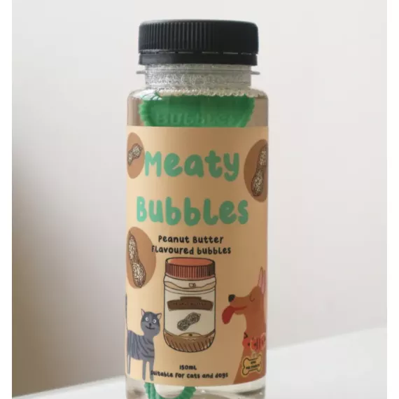 (半價)Meaty Bubbles 花生奶油 寵物吹泡泡  Peanut Butter 150ML(EXP：04/2025）