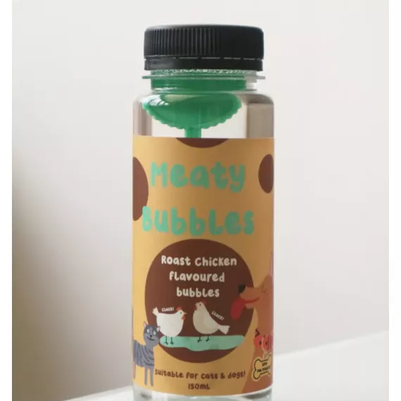 (半價)Meaty Bubbles 烤雞 寵物吹泡泡 Roasted Chicken 150ML(EXP：2025年4月）